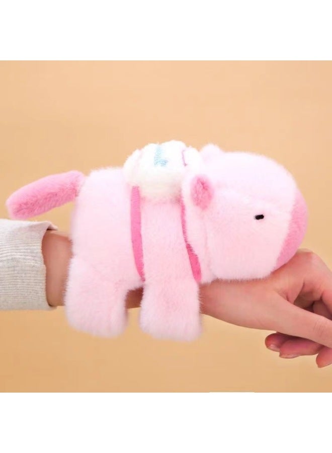Snap Animal Doll Fox Plush Doll Capybara Panda Wrist Plush Toy Cute Cartoon Bracelet Children