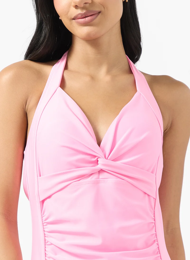 Ginger  Strappy Ruched Swimsuit for Women | Best Price UAE