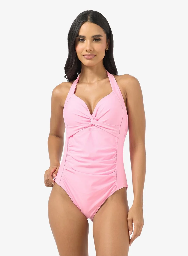 Strappy Ruched Swimsuit