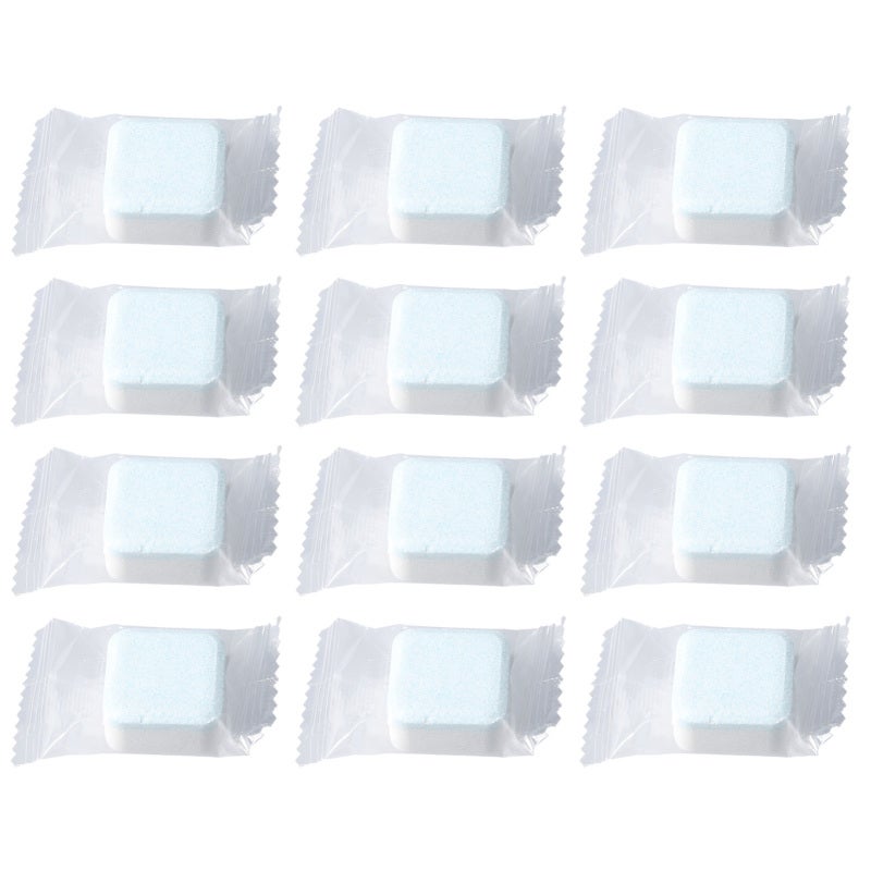 Washing Machine Cleaner Tablets Washer Cylinder Cleaner Effervescent Tablets Washer Drum Tub Cleaner 12pcs - Image 3