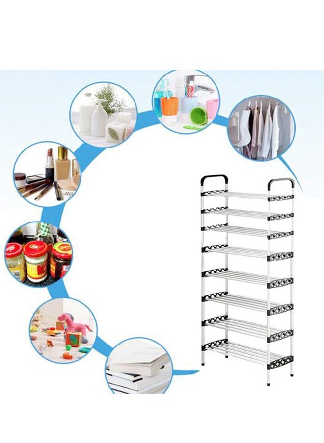 RACK STORE - Shoe Rack Premium Stainless Steel Rack 8 Layer Shoe Rack - Image 1