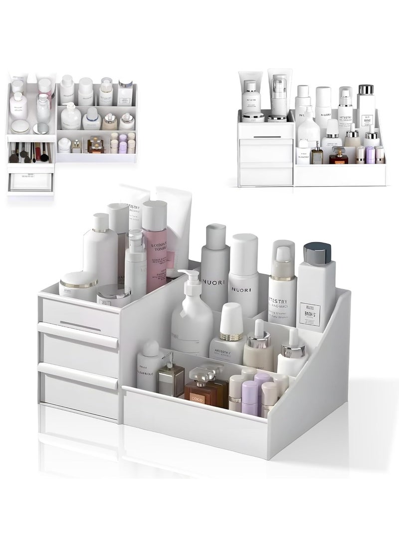 Arabest Makeup Organizer with Drawers, Bathroom Organizers and Storage, Skincare Organizers, Countertop Organizer, Makeup Organizer for Vanity, Makeup Storage Organizer, Dorm Room Essentials  - Image 1