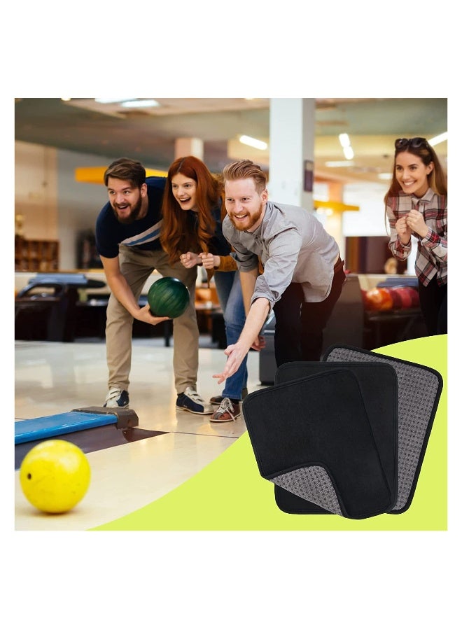 Generic (3-Pack) Microfiber Bowling Ball Towel - 10 Inches x 8 Inches Premium Quality Bowling Ball Shammy Pad with Easy-Grip Dots - Clean Bowling Ball from Dirt and Oil to Improve Grip and Precision - Image 2