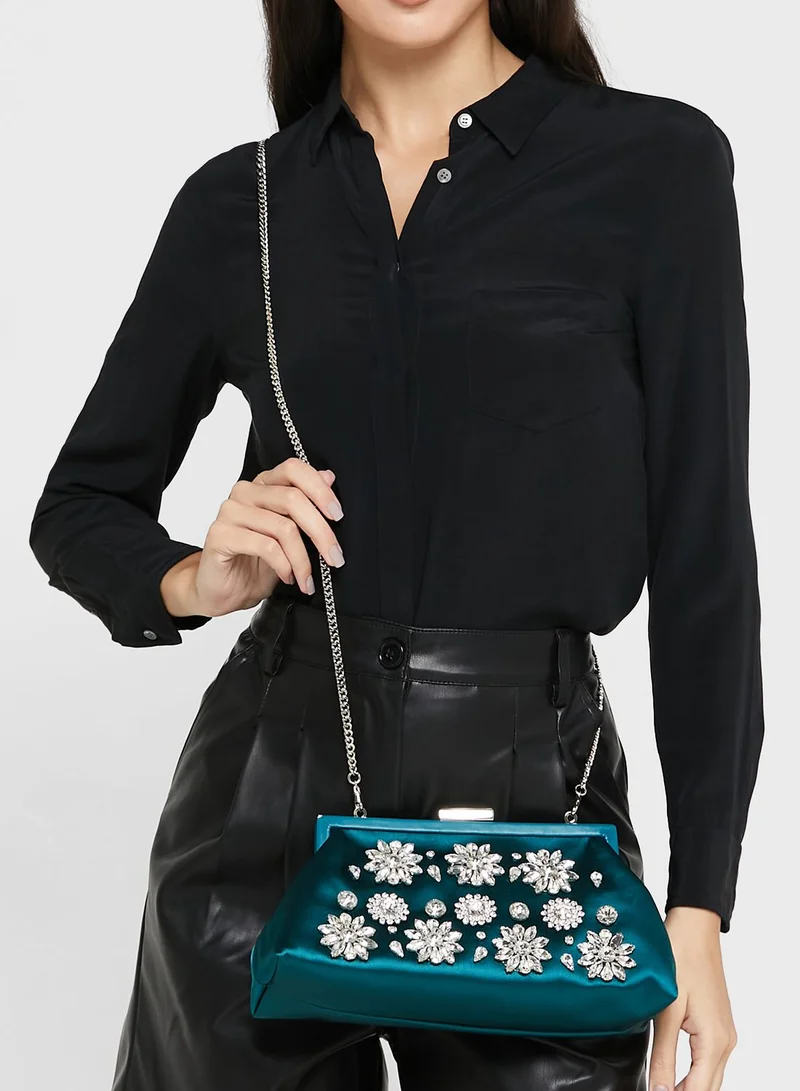 Ted Baker Crystal Embellished Clutch Bag