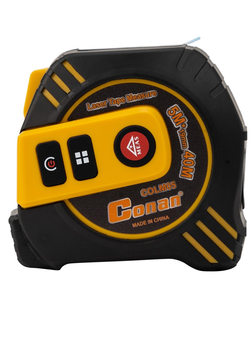 كونان جهاز قياس ليزر وشريط قياس مزدوج من كونان، مدى حتى 40 متر، موديل COLM05 - Image 1