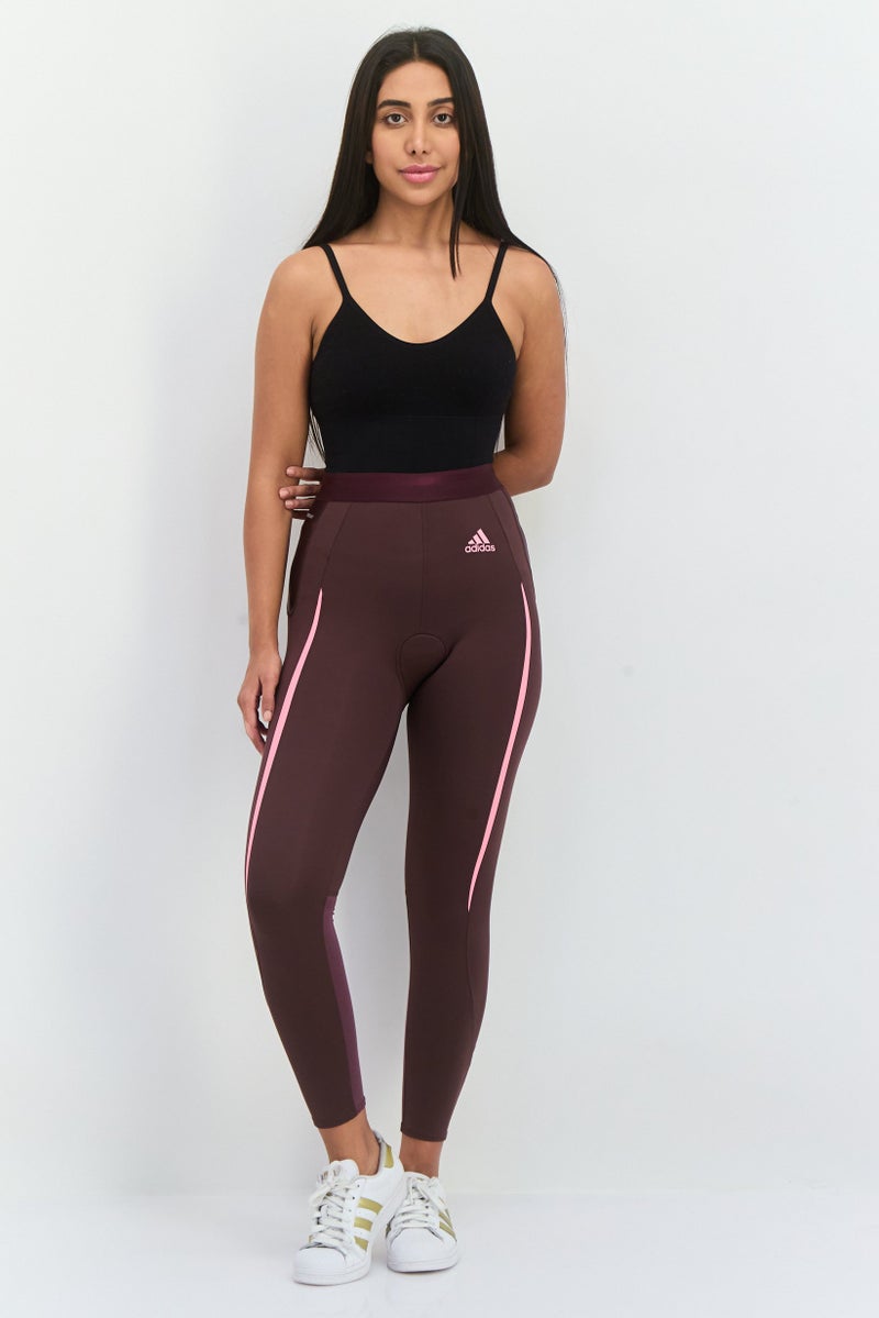 Adidas ليغينغز تدريب رياضية للنساء، بورغندي داكن - Image 4