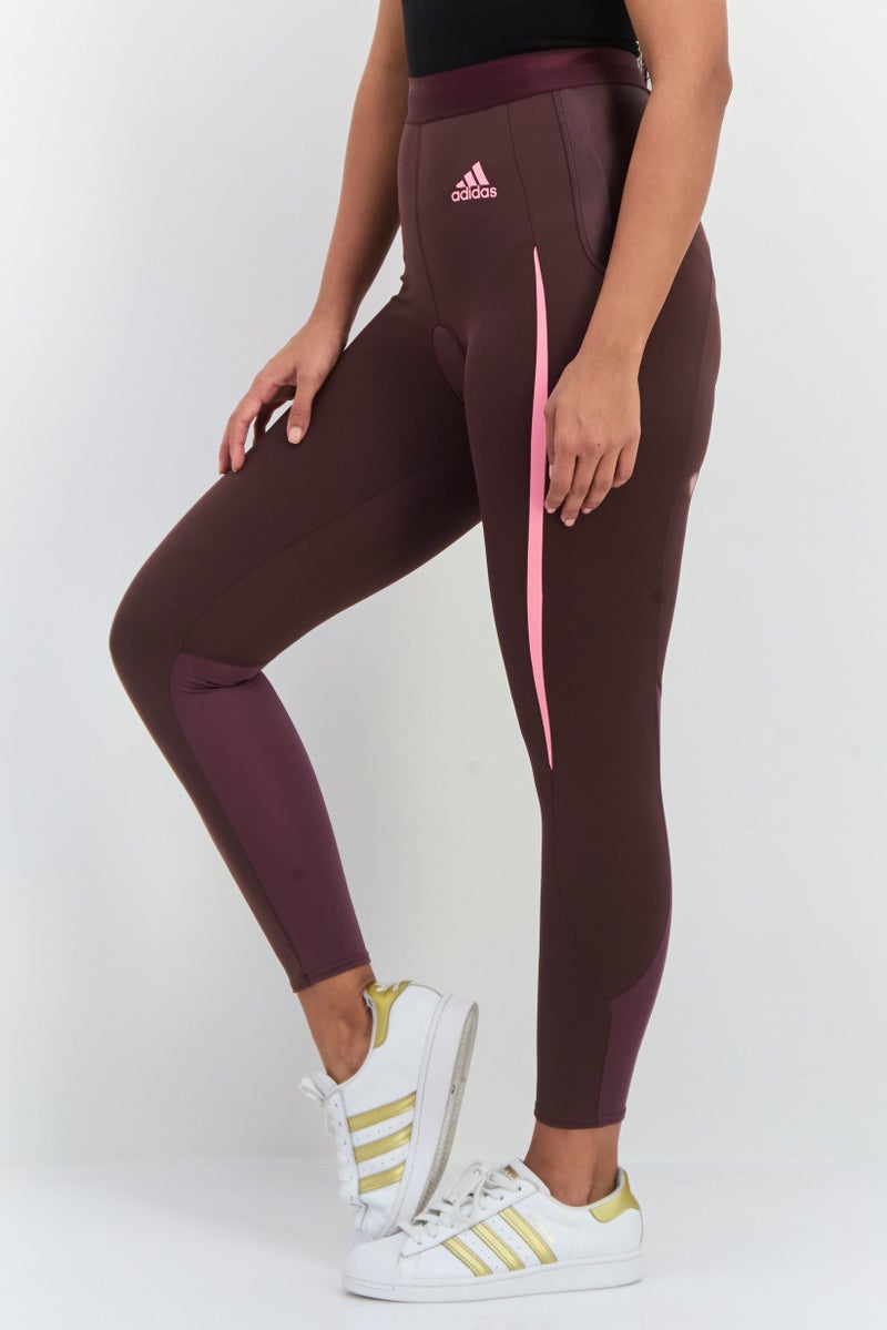 Adidas ليغينغز تدريب رياضية للنساء، بورغندي داكن - Image 2