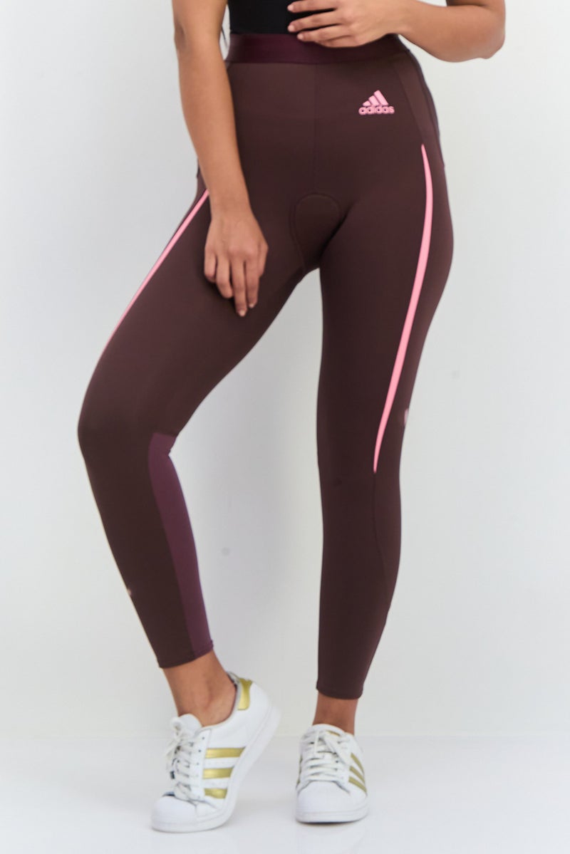 Adidas ليغينغز تدريب رياضية للنساء، بورغندي داكن - Image 1