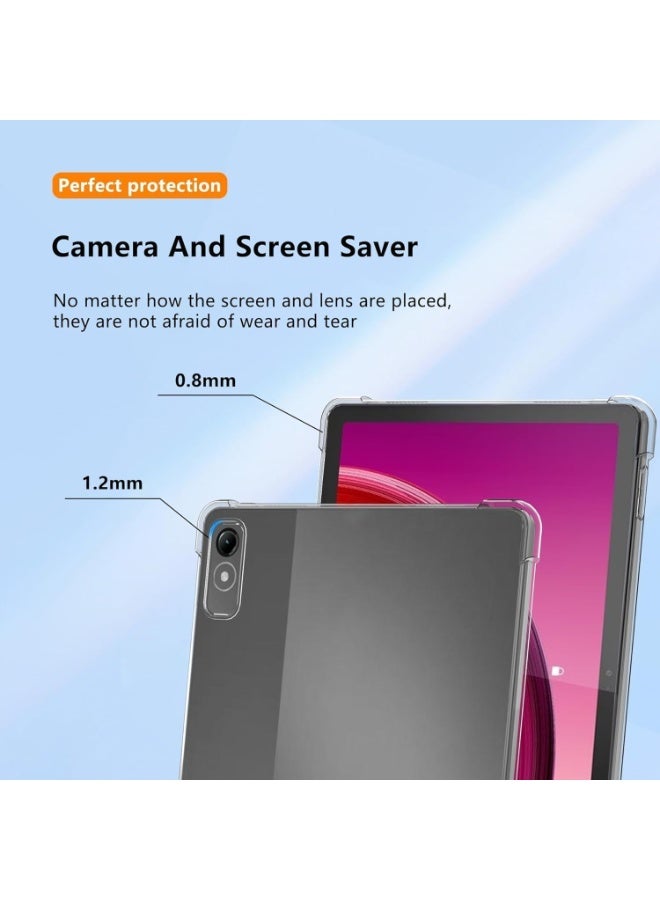 Transparent case for Lenovo Tab M10 Gen 3, 10.1-inch, flexible, shockproof, made of thermoplastic polyurethane, model TB328FU/TB-328XU, 2022 - Image 3