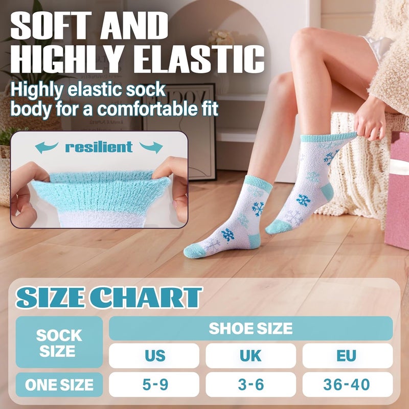 ANTSANG Fuzzy Socks for Women, Fluffy Warm Soft Slipper Socks for Winter & Home, Ideal for Teen Girls - Image 5