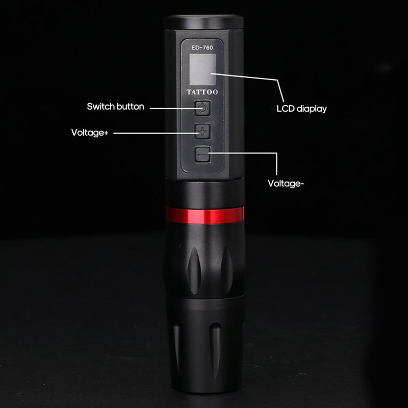 Wireless Charging Tattoo Pen LCD Display Motor Tattoo Machine Wireless Power Tattoo Pen Tattoo Equipment - Image 2