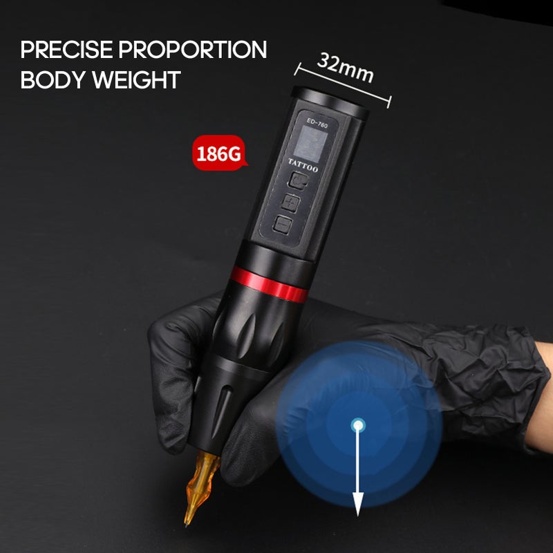 Wireless Charging Tattoo Pen LCD Display Motor Tattoo Machine Wireless Power Tattoo Pen Tattoo Equipment - Image 5