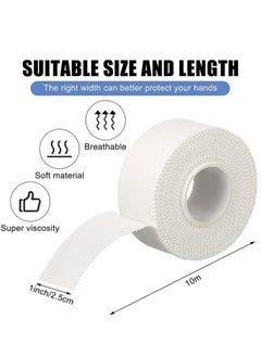 rocooart 3-Roll Zinc Oxide Tape, Breathable Wrist Finger Strapping Tape Cohesive Bandage Flexible- 2.5cm X 10m  - Image 2