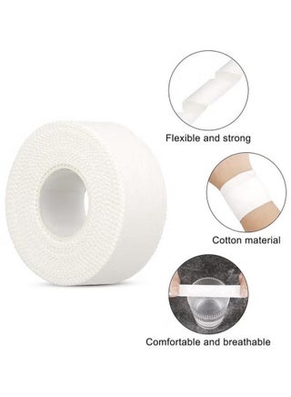 3-Roll Zinc Oxide Tape, Breathable Wrist Finger Strapping Tape Cohesive Bandage Flexible- 2.5cm X 10m - view 3