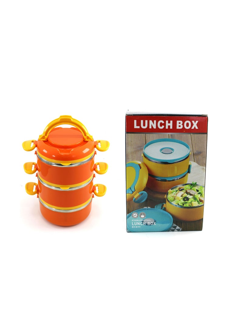 Bento Box Lunch Box Thermal Leak Proof BPA Free Stainless Steel Lunch Box For Kids & Adults 3 Layar  - Image 5