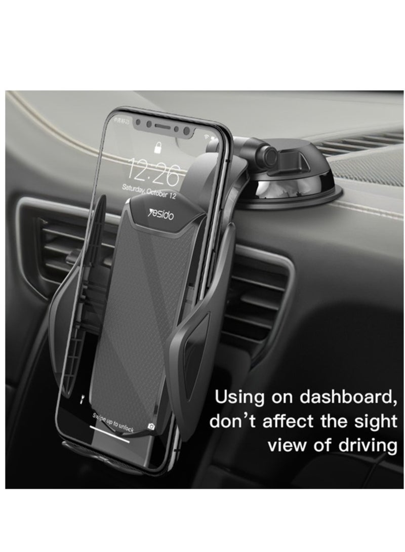 Yesido C99 Car Center Console Suction Cup Mobile Phone Navigation Holder (Black) - Image 5