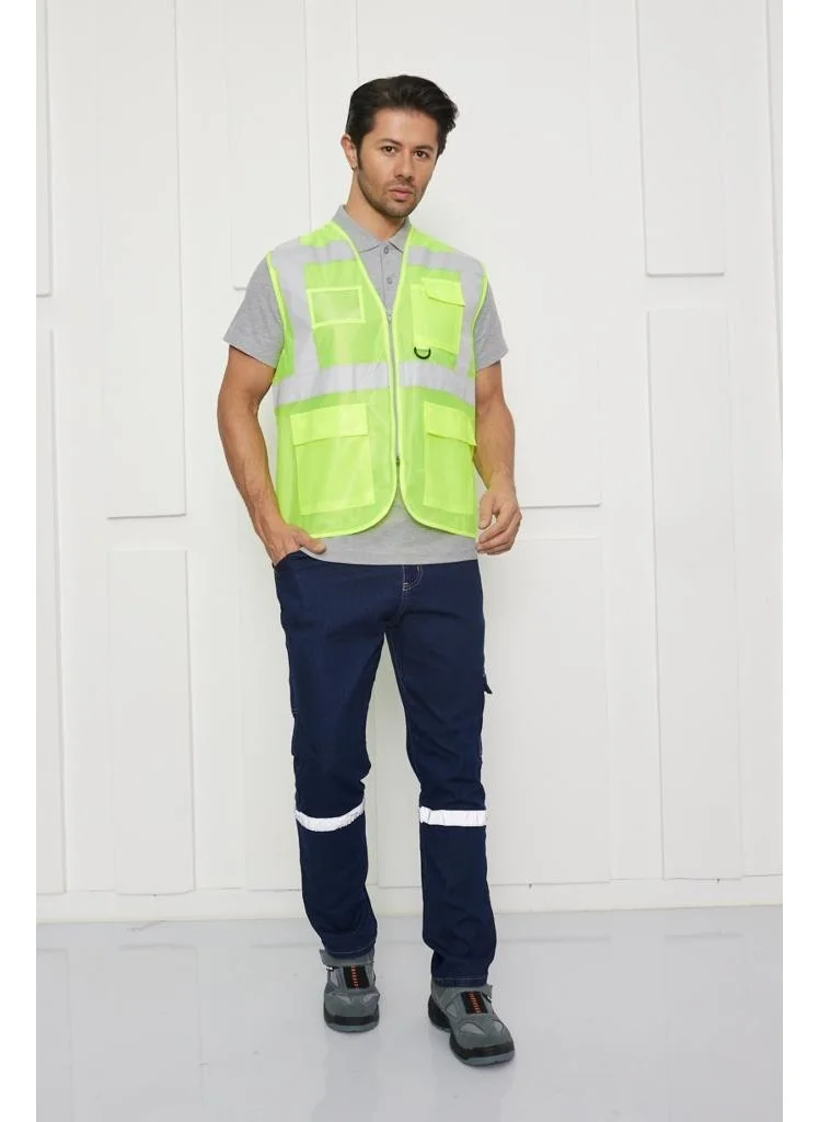 Orange Safety Engineer Type Warning Vest