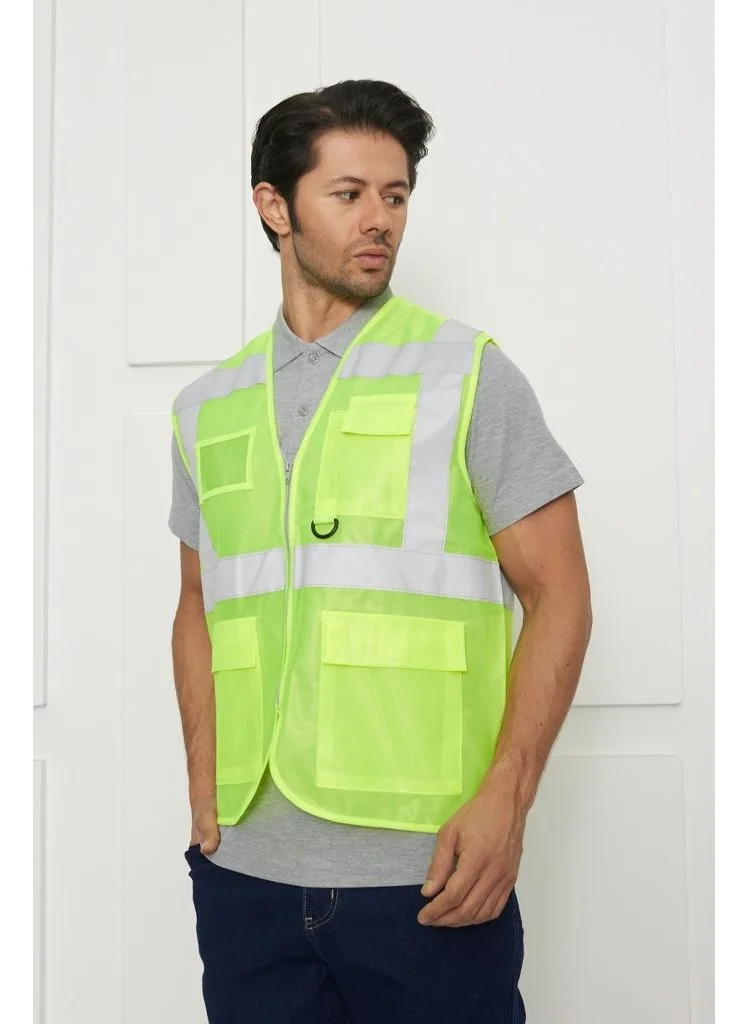 Orange Safety Engineer Type Warning Vest