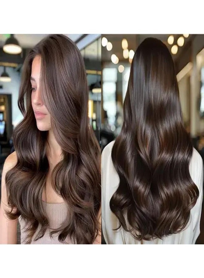 BLUSHIA Synthetic Long Brown Hair Wigs without Bangs Extensions for Women Full Head Natural Straight Wig (Pack of 1) - Image 2