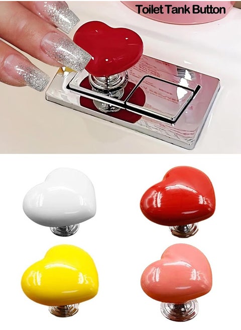 The Toilet Tank Button, 4 Pieces of the Toilet Pressure Button, auxiliary Button for the Toilet Tank, the Toilet Button Handle, the Upper Water Handle, the Water Tank Auxiliary Tool
