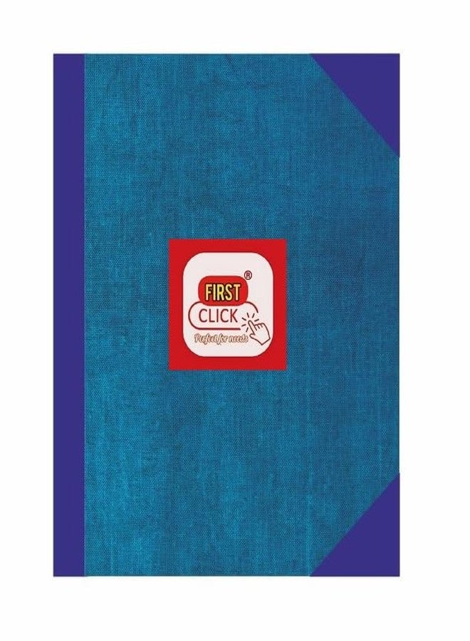 FIRST CLICK دفتر ملاحظات فيرست كليك® فانسي بلاتينيوم | دفتر حسابات بغلاف مقوى، دفتر دفاتر، 400 صفحة | ورق أبيض 58 غرام/متر مربع | غلاف قماشي، 16.5 × 20.5 سم | غلاف متين لحفظ السجلات والحسابات - Image 4
