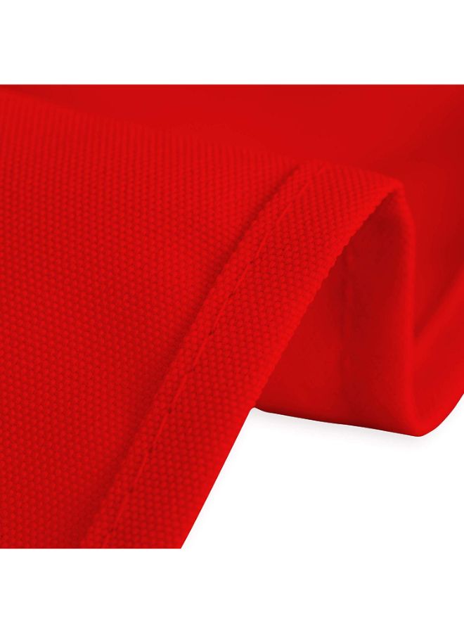لينين تايبل كلوث مفرش للطاولة بنمط سادة أحمر 70 x 120بوصة - Image 2