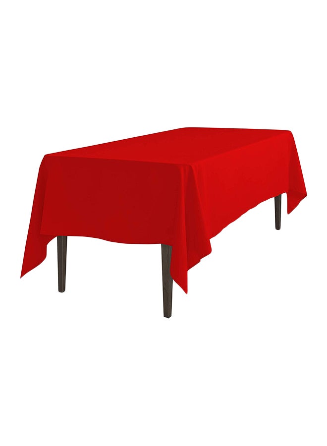 لينين تايبل كلوث مفرش للطاولة بنمط سادة أحمر 70 x 120بوصة - Image 1