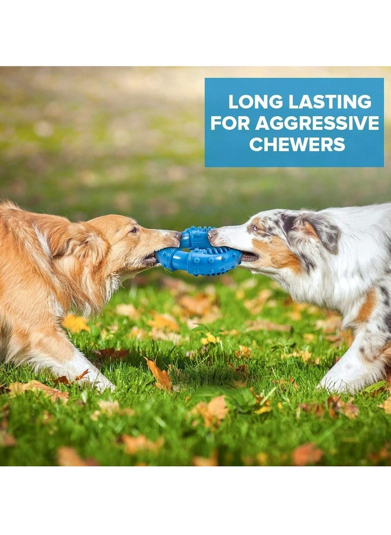 Generic - Dog Chew Toys for Aggressive Chewers Large Breed, Non-Toxic Natural Rubber Indestructible Dog Toys, Tough Durable Puppy Chew Toy for Medium Large Dogs - Fun to Chew, Chase and Fetch(Blue) - Image 1