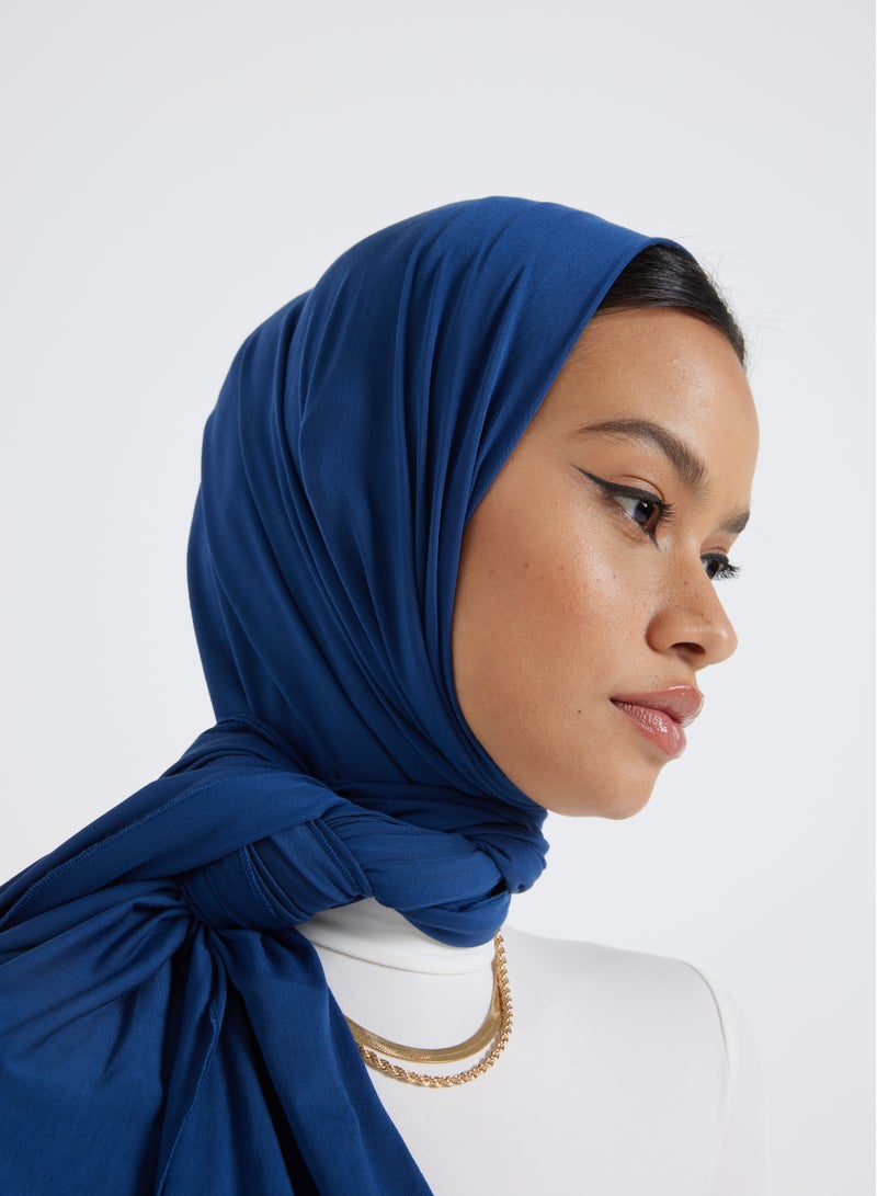 MODEST BEYOND Organic Bamboo Jersey Hijab - Navy  - Image 1