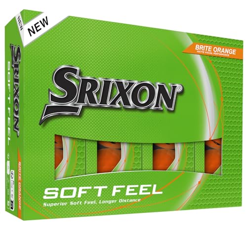 Srixon Soft Feel Golf Balls, Soft Feel 14, Brite Orange - Image 1