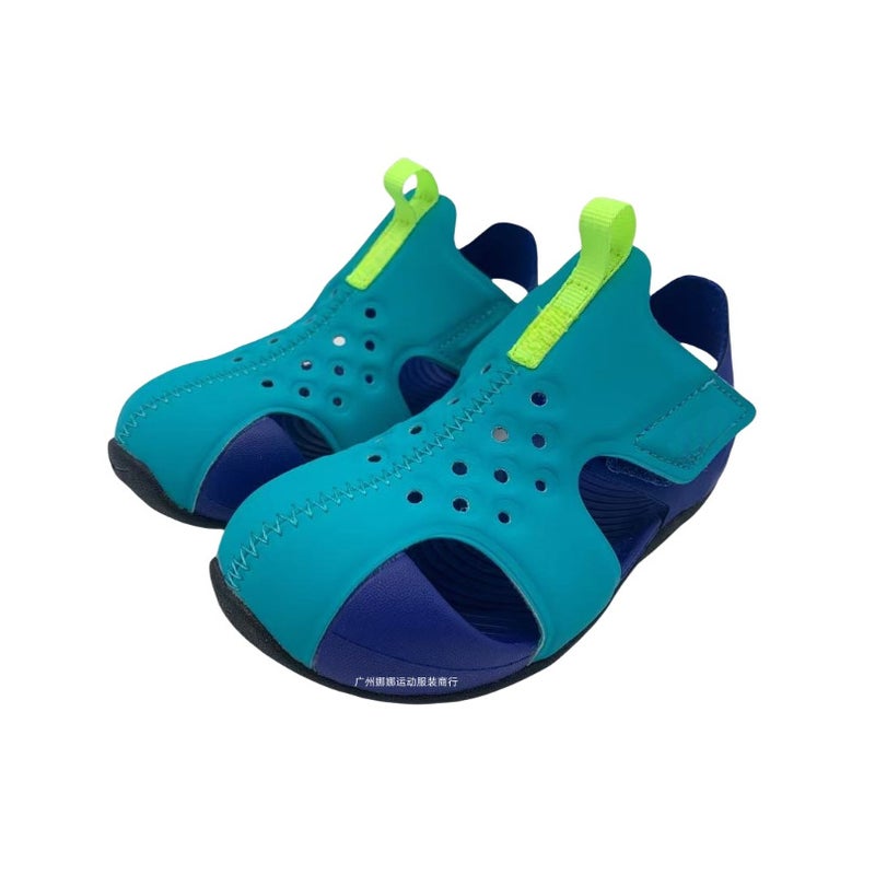 Baby Toe-Protecting Clogs With Velcro Straps, Airplane Sandals, Lightweight And Breathable Children'S Shoes, Direct Sales For Kids - Image 1
