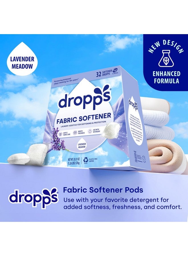 Dropps Laundry Fabric Softener Pods, Lavender Meadow (32 Pods) - Laundry Additive for Softening & Protection - HE Compatible Mineral Based Ingredients Laundry Supplies - Image 2