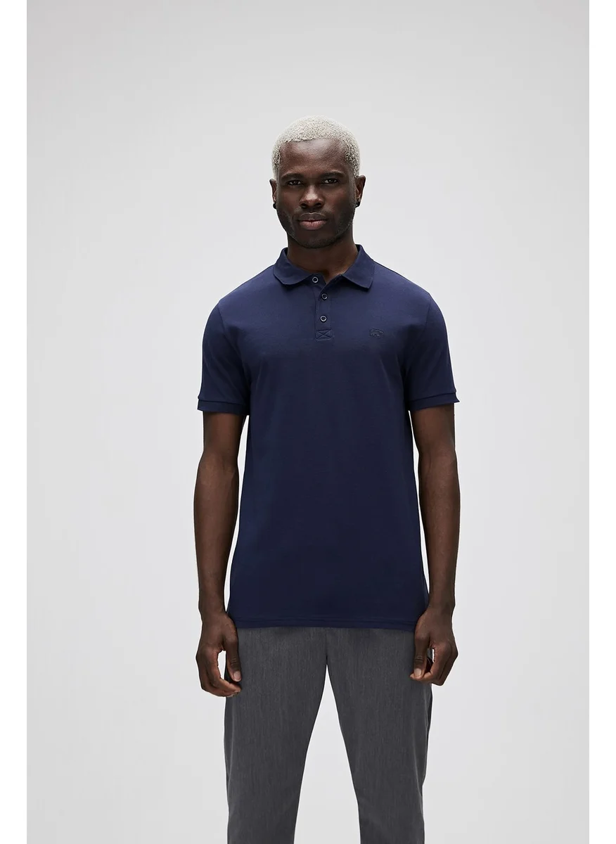 Bad Bear Men's DARK BLUE Polo Neck T-shirt