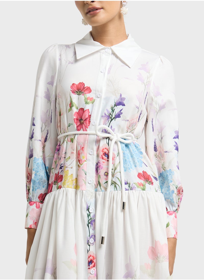 ELLA Floral Print Dress  - Image 3