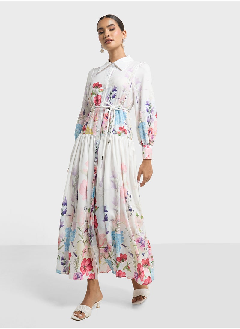 ELLA Floral Print Dress  - Image 4