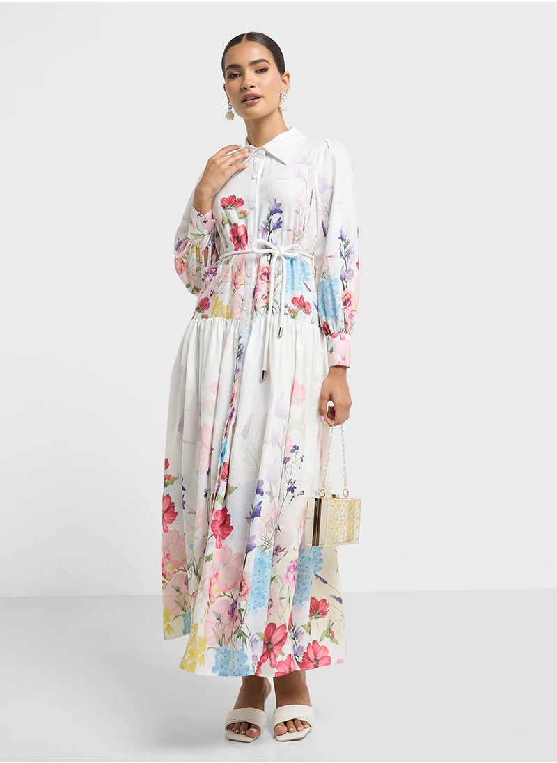 ELLA Floral Print Dress  - Image 1