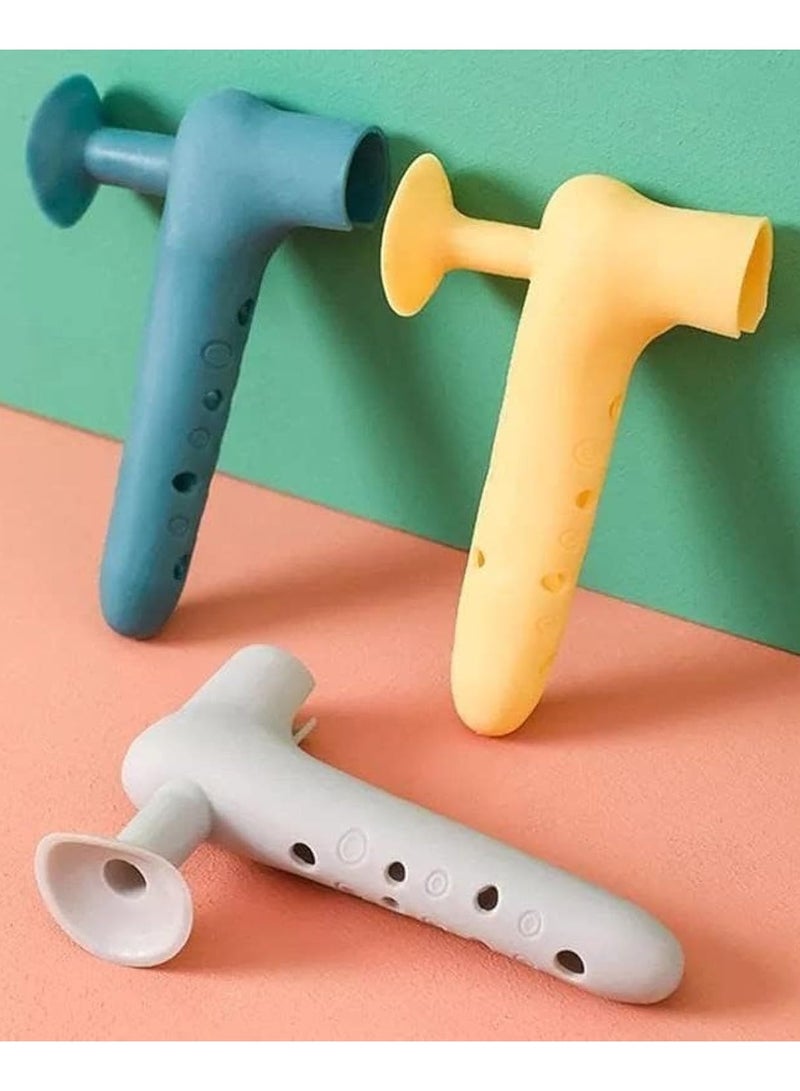 Generic3 Pcs Silicone Door Stopper – Wall Protector and Door Holder – Flexible Noise-Reducing Door Stop – Easy to Install - Image 1