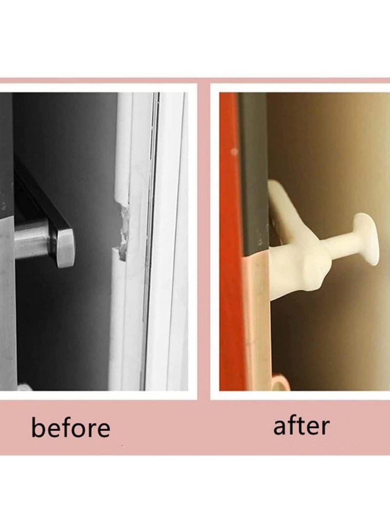 Generic3 Pcs Silicone Door Stopper – Wall Protector and Door Holder – Flexible Noise-Reducing Door Stop – Easy to Install - Image 3