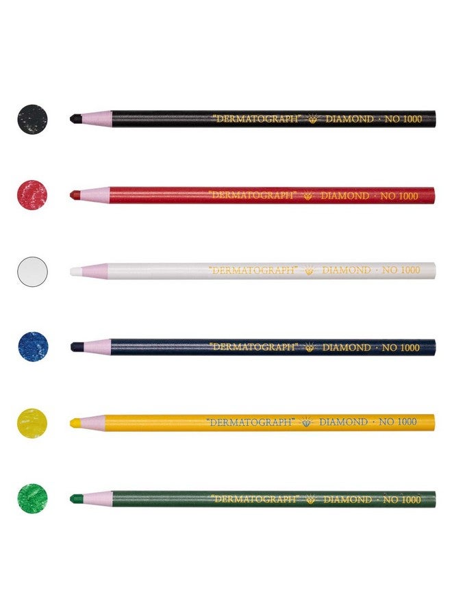 Diamond Dotz Diamond Peel Off China Markers/Grease Pencils For Glass Cellophane Vinyl Metal Etc. (12 Pencils) (Black) - Image 3