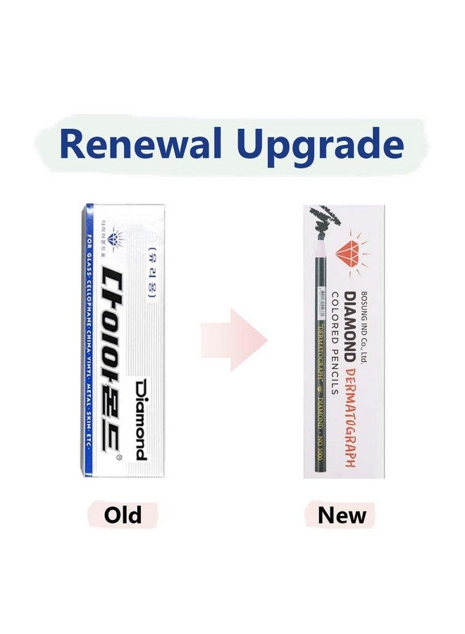 Diamond Dotz Diamond Peel Off China Markers/Grease Pencils For Glass Cellophane Vinyl Metal Etc. (12 Pencils) (Black) - Image 2