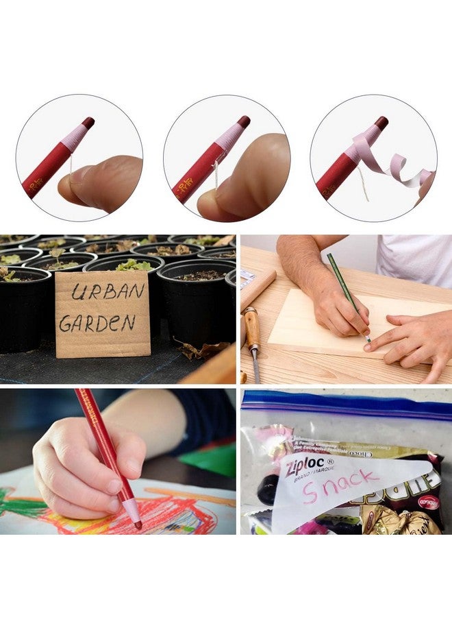 Diamond Dotz Diamond Peel Off China Markers/Grease Pencils For Glass Cellophane Vinyl Metal Etc. (12 Pencils) (Black) - Image 5