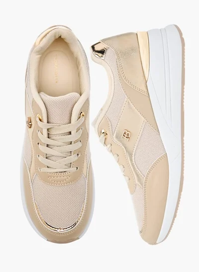 Flora Bella By Shoexpress Women Panelled Sneakers with Lace-Up Closure