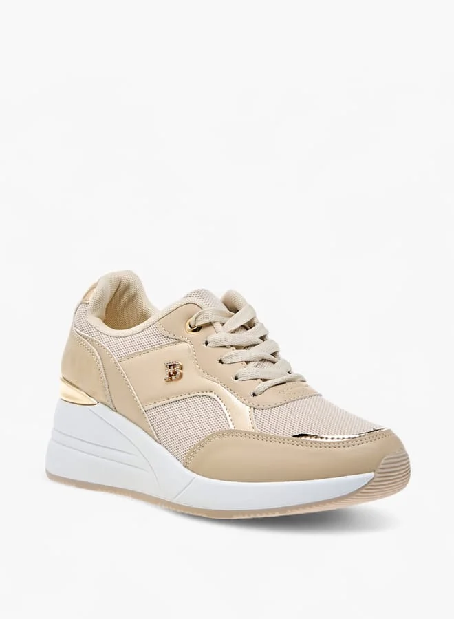 Flora Bella By Shoexpress Women Panelled Sneakers with Lace-Up Closure