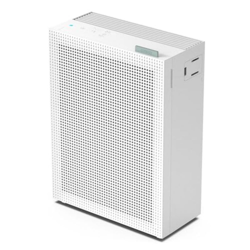 منقي هواء غرفة النوم المنزلي مع فلتر HEPA الحقيقي، تصميم أبيض بسيط، يزيل 99.99 من روائح الغبار والحيوانات الأليفة المسببة للحساسية، هادئ 20 ديسيبل، عمر الفلتر 8500 ساعة، شاشة AQI، الوضع التلقائي - Image 1