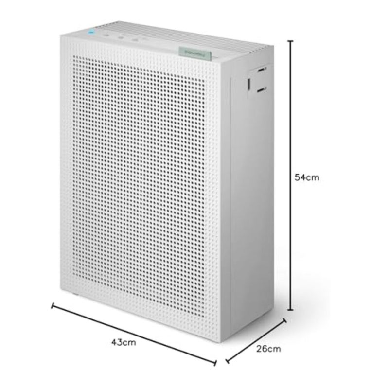 منقي هواء غرفة النوم المنزلي مع فلتر HEPA الحقيقي، تصميم أبيض بسيط، يزيل 99.99 من روائح الغبار والحيوانات الأليفة المسببة للحساسية، هادئ 20 ديسيبل، عمر الفلتر 8500 ساعة، شاشة AQI، الوضع التلقائي - Image 2