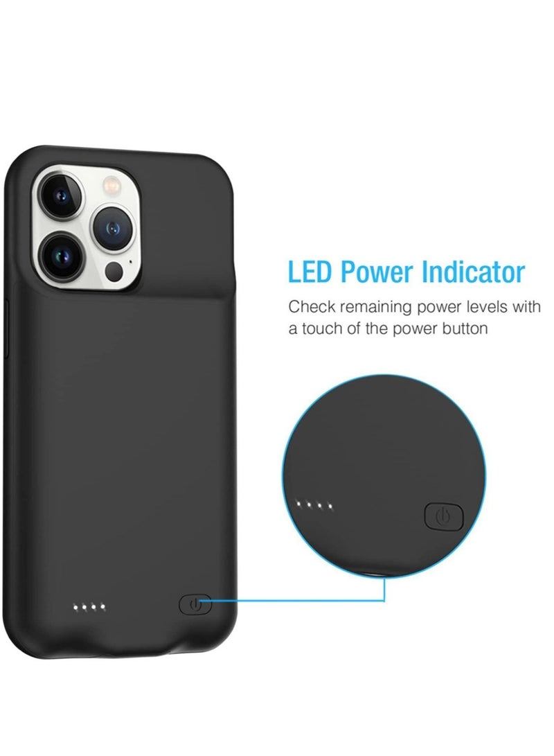 Battery Case for iPhone 14 Pro Max, 4500mAh Portable Protective Charging Case, Extended Battery Backup, Compatible for Apple iPhone 14 Pro Max, Rechargeable Charger Case. - Image 3