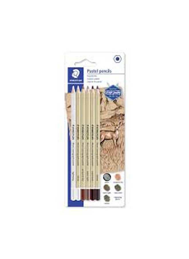 STAEDTLER Pastel Pencil Set - 6 Pieces Beige 