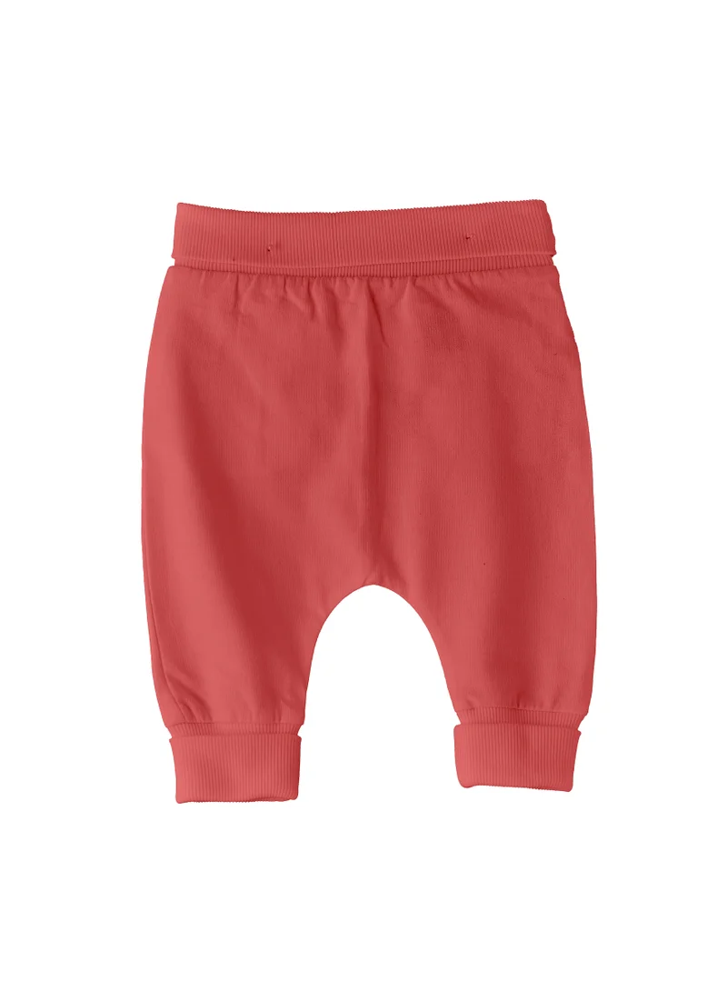Jelliene Baby Coral Cotton Pants