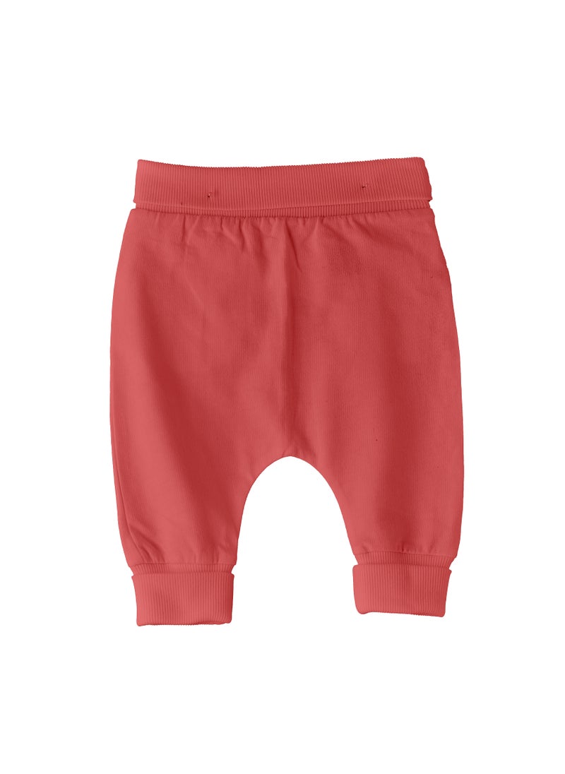Jelliene - Baby Coral Cotton Pants - Image 1