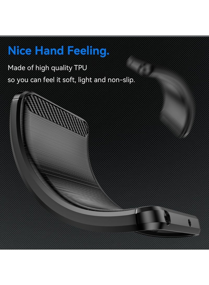 عام حافظة متوافقة مع حافظة سامسونج جالاكسي إم 55 ، حافظة واقية فائقة النحافة من ألياف الكربون مقاومة للصدمات من السيليكون مقاومة للخدش لهاتف سامسونج جالاكسي إم 55 - Image 4